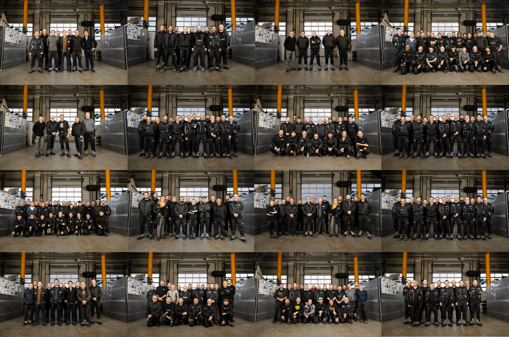 Equipes et collaborateurs du secteur de transformations camions